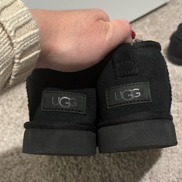 UGG Ultra Minis Black Suede Boots - Picture 5 of 5